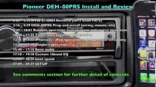 Pioneer DEH80PRS Installation and Review [upl. by Najar]