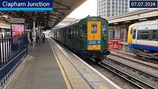 Hastings Diesel 1001 Trains at Clapham Junction 13072024 [upl. by Lynde]