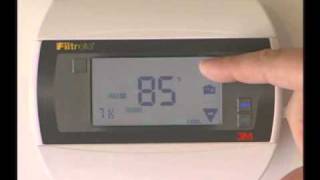 Filtrete 3M50 How to put the thermostat in manual mode [upl. by Aylad732]