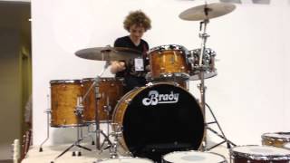 Brady Drums NAMM 2014 Marri Ply Kit Demo [upl. by Adrell]