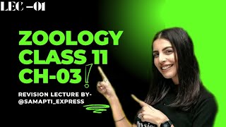 Class 11 Arjuna  NEET 2025  Zoology CH 3 Revision Lec01  Class11thNEET [upl. by Ichabod250]