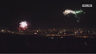 Vienna Fireworks 2021  New Years Eve Fireworks  Silvester Feuerwerk Kahlenberg 2021 [upl. by Yarak]