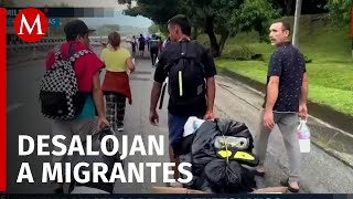 Comunidad de migrantes venezolanos son desalojados tras denuncias de vecinos en Chiapas [upl. by Llyrad144]