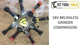 18V Brushless 125mm GRINDER SHOOTOUT  Makita Milwaukee Dewalt Bosch and MORE [upl. by Kevina589]