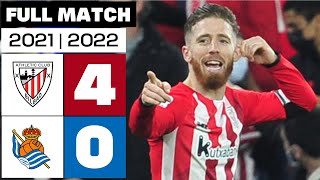 Athletic Club 4  0 Real Sociedad  PARTIDO COMPLETO  LALIGA EA SPORTS 202122 [upl. by Dnomso]