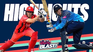 Salt and Brook Star In Roses Classic  Lancashire v Yorkshire  Highlights  Vitality Blast 2022 [upl. by Imuya]