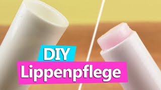 DIY Lippenpflege selber machen  Pflegestift färben amp befüllen super einfach  Ferien Idee [upl. by Htomit595]