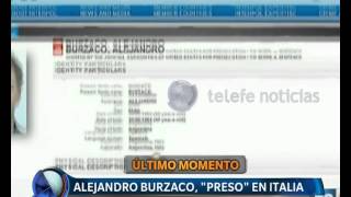 Burzaco detenido en Italia  Telefe Noticias [upl. by Regdirb]