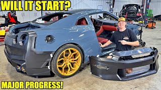 Rebuilding A Wrecked 2024 Nissan GTR Part 6 [upl. by Boulanger88]