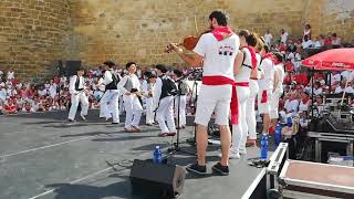 Fêtes de Bayonne 2019  le karrikaldi danses et chants basques [upl. by Eenert]