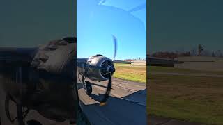 B25 Mitchell Takeoff  Engine View [upl. by Roxanna]