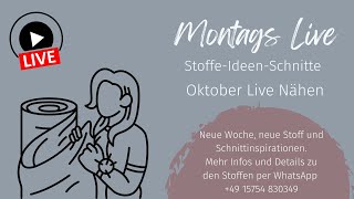 Stoffatelier Fingerhut überträgt einen Livestream [upl. by Tugman]