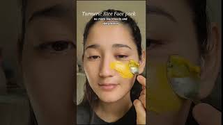 Turmeric Rice FacePack viral youtubeshorts youtubefeed skincare foryou trending fyp selfcare [upl. by Magas988]