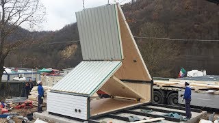 Flatpack MADI houses can be unfolded in six hours [upl. by Fougere]