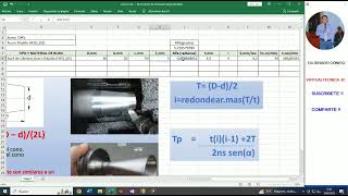 Cilindrado Cónico Selección de Velocidad de Corte Avance ProfundidaRpm [upl. by Neerod392]