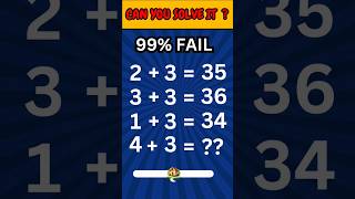 Check your IQ level Math Quiz  IQ test shorts quiz shortvideo shortsfeed ytshorts short iq [upl. by Marianne859]