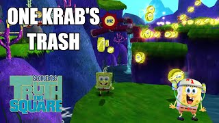 SpongeBobs Truth or Square  One Krabs Trash Achievement [upl. by Erihppas]