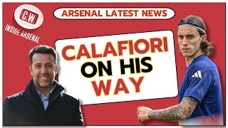 Arsenal latest news Calafiori on his way  Merino latest  Star trio return  Smith Rowe reaction [upl. by Epilif]