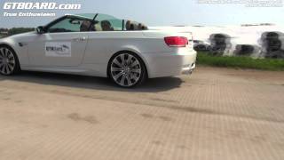 KTM XBow vs BMW M3 DCT Convertible cameraman fail without helmet [upl. by Adym]