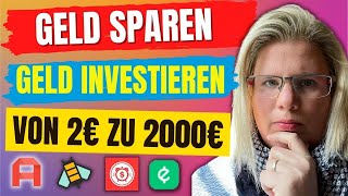 Geld Sparen und Vermehren  Challenge von 2 zu 2000€ Investieren 2022 [upl. by Hannaj]