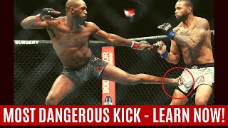 HOW TO KICK LIKE JON JONES  OBLIQUE KICK [upl. by Armalla]