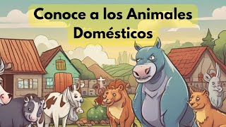 Conoce a los Animales Domésticos  Aprende sobre Gatos Perros Conejos y Más [upl. by Alansen]