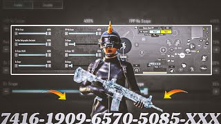 NEW UPDATE 34🔥 BEST SENSITIVITY CODE  CONTROL SETTINGS BGMIPUBG MOBILE [upl. by Annairdua294]