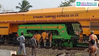 Dynamic Tamping Express Machine  How does Dynamic Tamping Machine work  Tamping Express 093X [upl. by Sands]