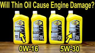 Will Thin Motor Oil Cause Engine Damage Lets Settle This [upl. by Namrej]