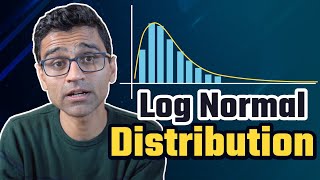 Log normal distribution  Math Statistics for data science machine learning [upl. by Atilahs47]