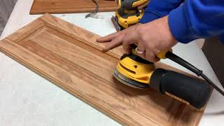 How to sand kitchen cabinets and prepare them for paint or stain part 3 [upl. by Lapo]