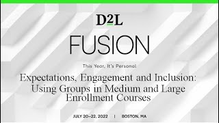 Virtual Discussion from D2L Fusion 2022 [upl. by Alleuqahs291]