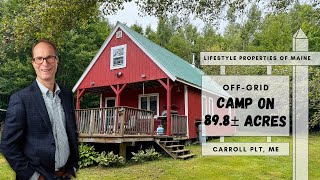 OffGrid Camp on 898± Acres  Maine Real Estate [upl. by Mobley]