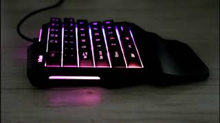 RedThunder OneHanded Mechanical Gaming Keyboard RGB Backlit Portable Mini Gaming Keypad Game [upl. by Yenor329]