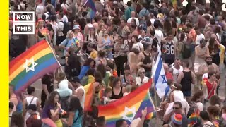 Tel Aviv Hosts Gay Pride Parade [upl. by Shaylah695]