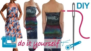 DIY Kleid nähen für Anfänger – Jerseykleid Maxikleid Chiffonkleid – Zierstoff Schnittmuster „Myra“ [upl. by Fesuy]