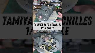 Tamiya M10 Achilles British Tank Destroyer Scale Model scalemodel tamiya plasticmodel [upl. by Haveman]