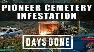 Days Gone Pioneer Cemetary Infestation nests locations and bug [upl. by Mukul]