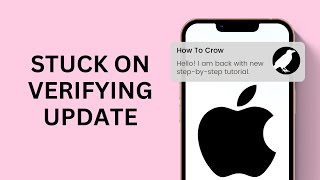 FIXED iOS iPhone Stuck on Verifying Update [upl. by Maleen662]