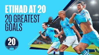 20 greatest goals at the Etihad Stadium  Aguero Kompany Gundogan [upl. by Ndnarb]