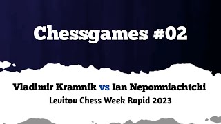 Vladimir Kramnik vs Ian Nepomniachtchi  Amsterdam NED rd 18 2023  Levitov Chess Week Rapid [upl. by Currey20]