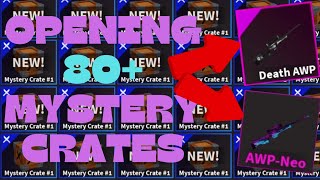 Opening 80 Mystery Crates in roblox kat [upl. by Kelda]