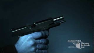 Magnum Research Desert Eagle 1911C  Highspeed Video Clip 4000 fps [upl. by Hu]