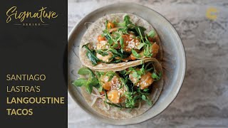 Santiago Lastras Langoustine amp Sea Buckthorn Tacos [upl. by Moises196]