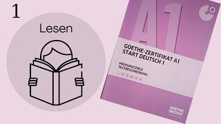 GoetheZertifikat A1  Lesen mit Lösungen  1 [upl. by Olleina368]