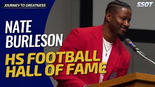 Journey to Greatness Nate Burlesons Path from High School to NFL Star [upl. by Sansone]