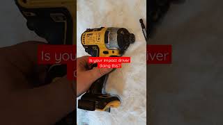 Is your DCF887 Impact driver doing this 🛠dewalt repair shorts youtubeshorts [upl. by Treiber]