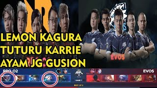 Kagura Lemon is Back  RRQO2 vs EVOS Match 1 MPL Indonesia 2018 Season 2 [upl. by Ahel514]