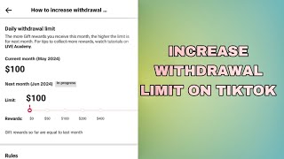 Withdrawal limit updatedYou can withdraw up to 100 [upl. by Notlok]