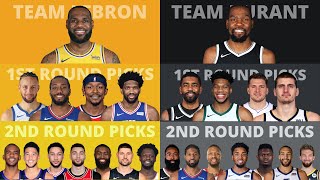 NBA All Star 2021 Draft Lineup Projection  Team LeBron vs Team Durant [upl. by Russo]